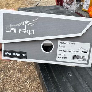 Dansko Black Suede Waterproof Shoes